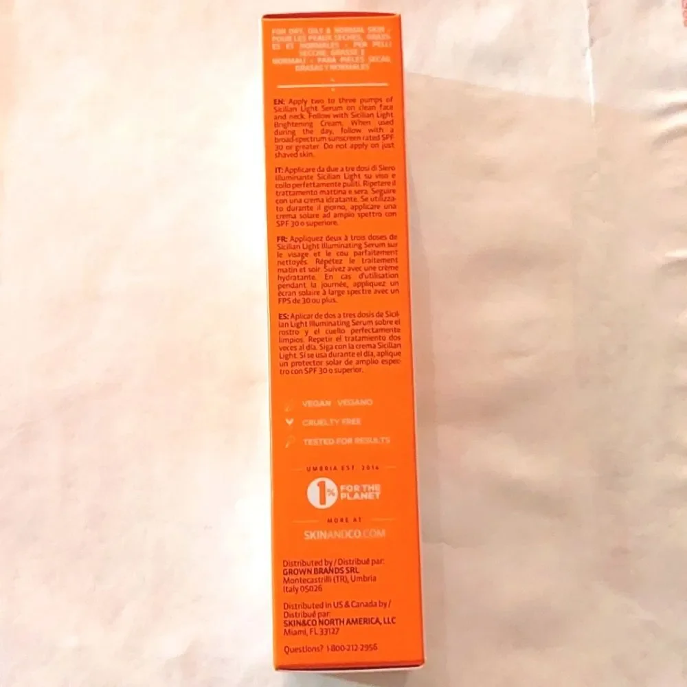Skin & Co Women's Sicilian Light™️ Brightening Serum 1.0 oz NWT